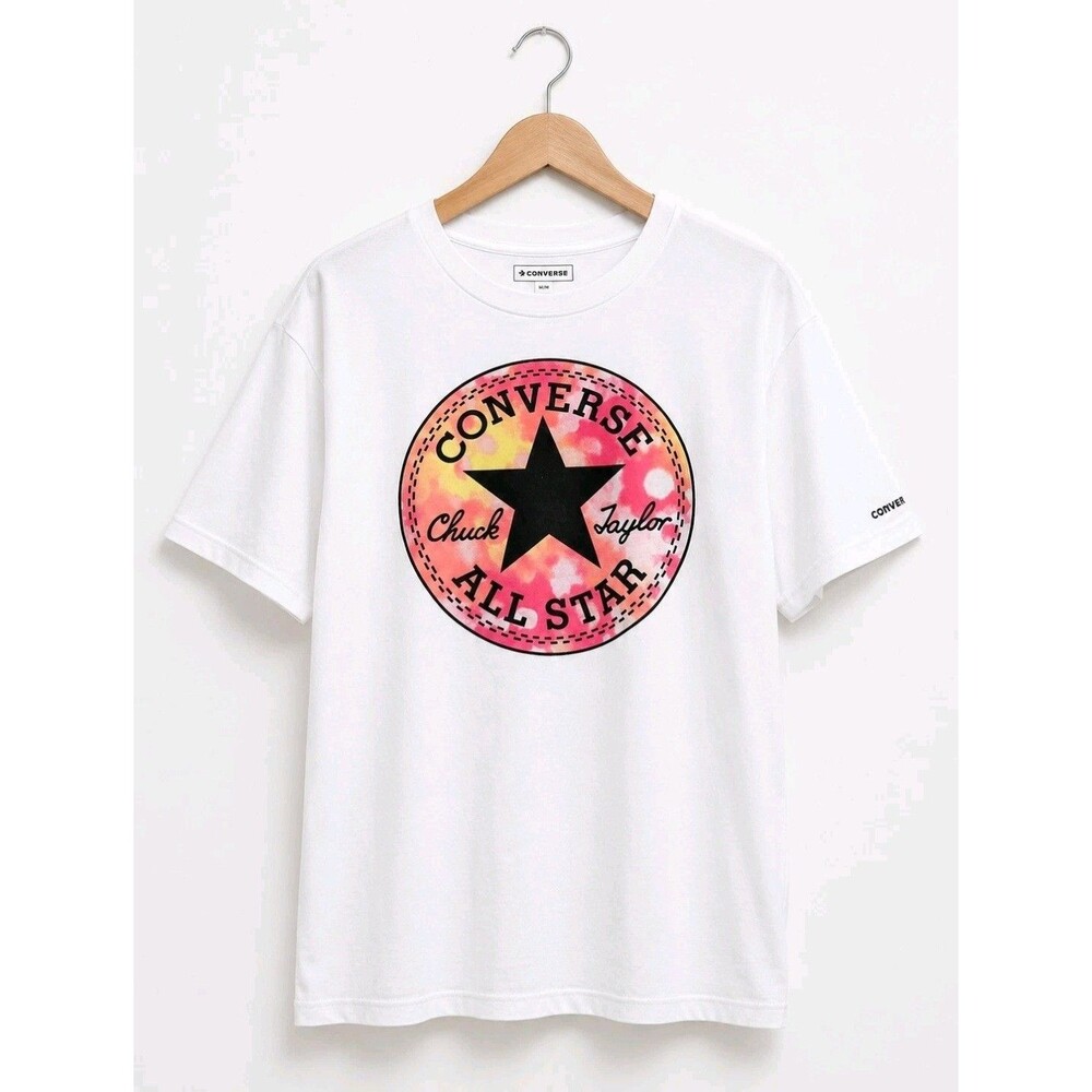 Converse Girls White Chuck Taylor All Star Graphic T-Shirt XL